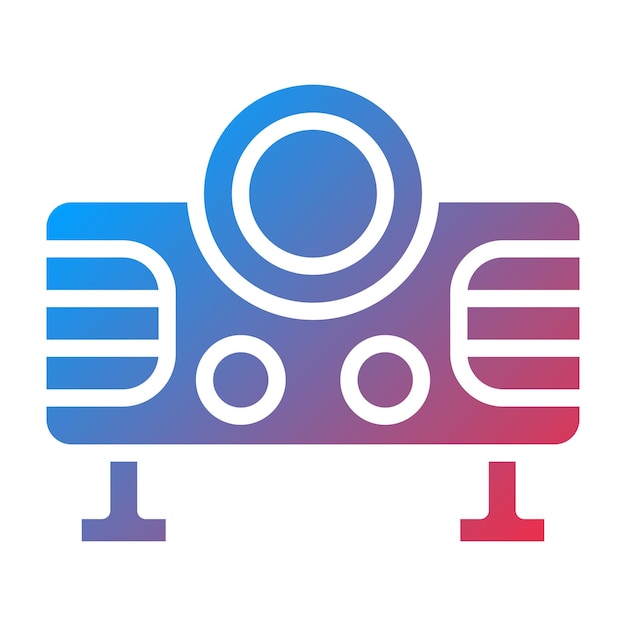 Video Projector Icon Style