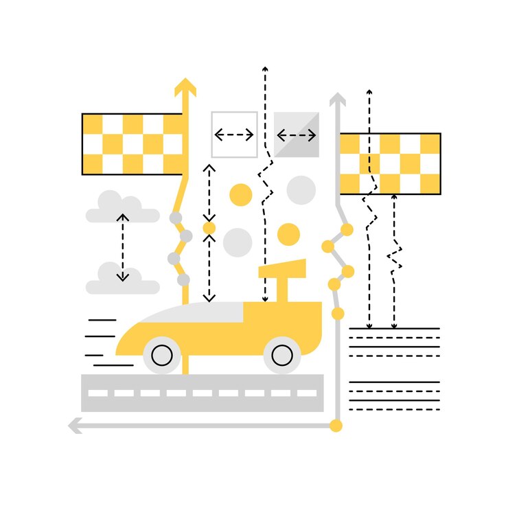 Vector video races game