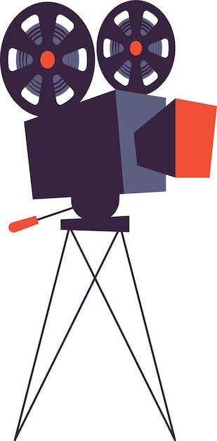 Икона видеозаписывателя в плоском стиле