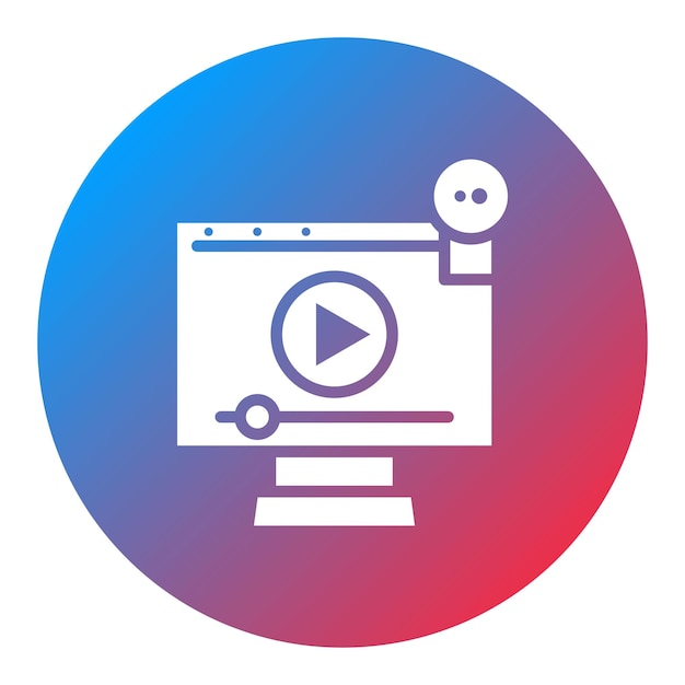 Video Streaming icon vector image Can be used for New Media