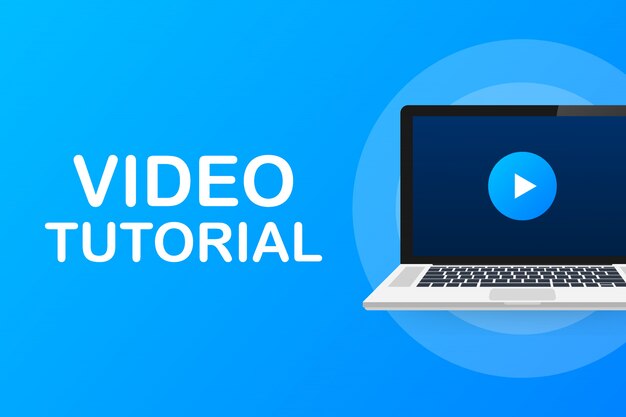 Video tutorials icon concept. study and learning, distance education and knowledge growth. video conference and webinar icon, internet and video services.