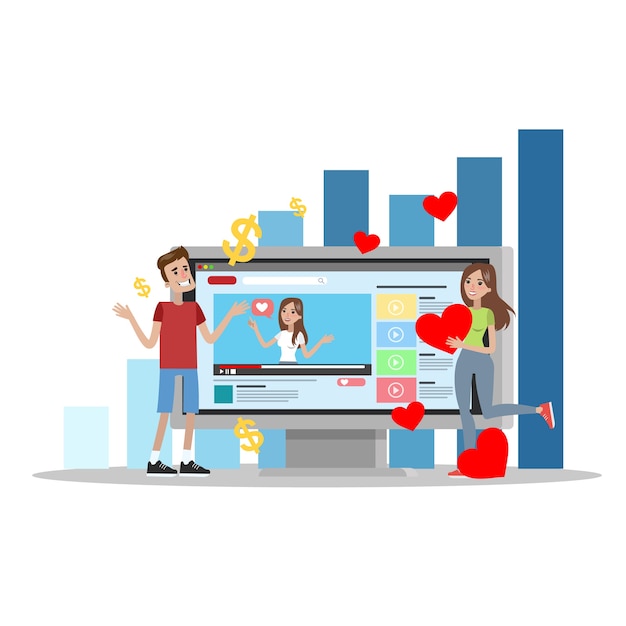 Videoblog feedback illustration
