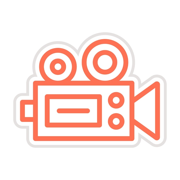 Videocamera Vector Icon Design Illustratie