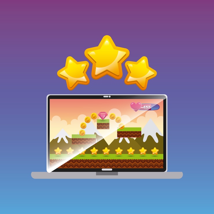Vector videogame interface design