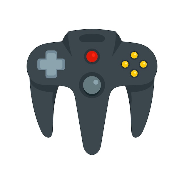 Videogame joystick pictogram Vlakke afbeelding van videogame joystick vector pictogram voor webdesign