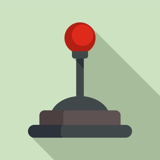 Videogame joystick pictogram Vlakke afbeelding van videogame joystick vector pictogram voor webdesign