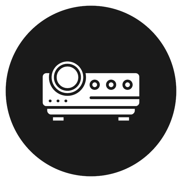 Videoprojector vector icoon Kan worden gebruikt voor Entertainment icoon set