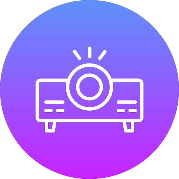 Videoprojector vector icoontje illustratie van Entertainment icoonset