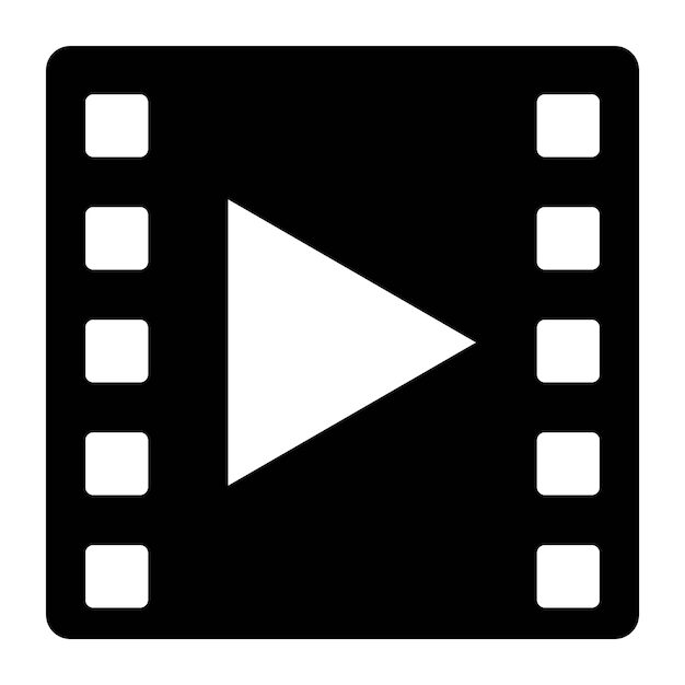 videos icon on transparent background
