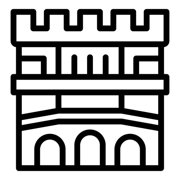 Vienna city icon outline vector Urban landmark