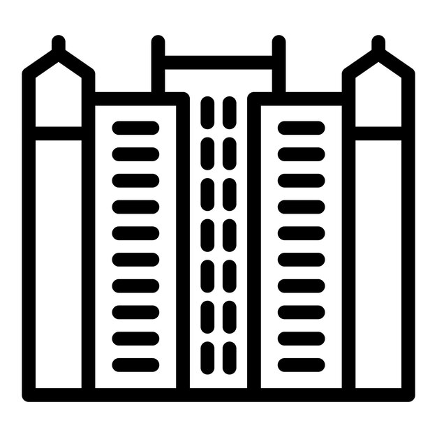 Vienna icon outline vector City architecture