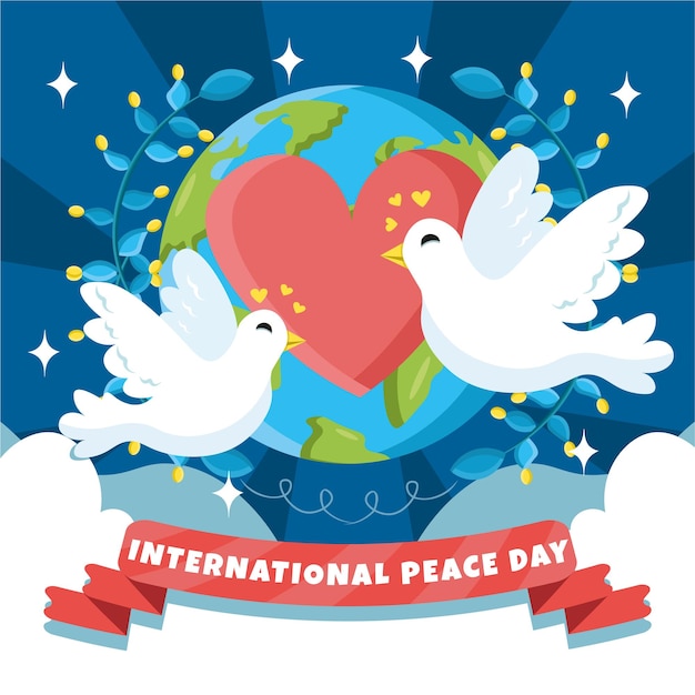 Vier internationale dag van de vrede