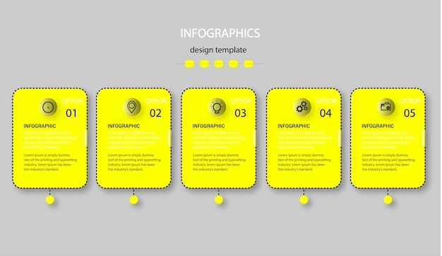 Vier stappen zakelijke infographic sjabloon