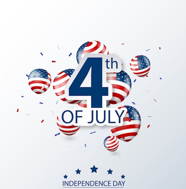 Vierde juli independence day of usa celebration