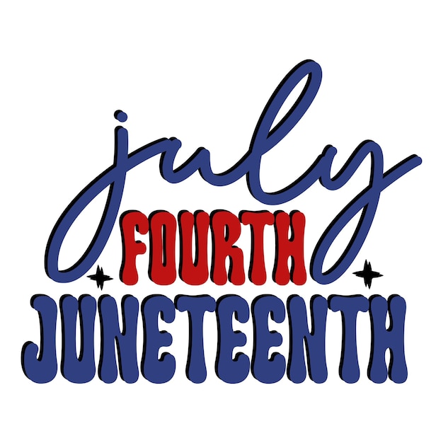 Vector vierde juli juni retro svg