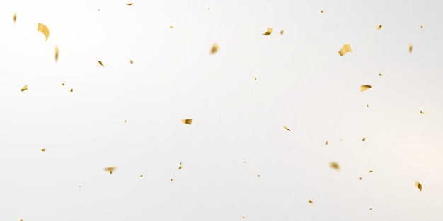 Vector viering achtergrond sjabloon met confetti en gouden linten. luxe rijke wenskaart.