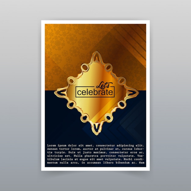 Viering gouden badge poster