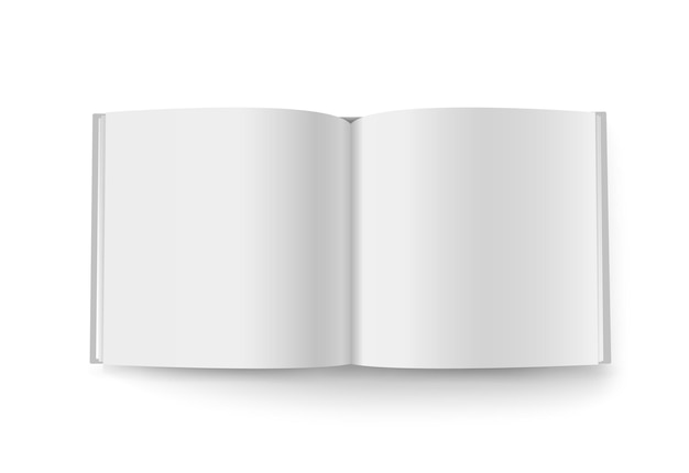 Vierkant boekje vector mockup geïsoleerd op wit. Klaar voor een inhoud