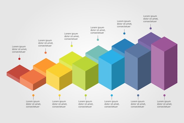 vierkante grafiek van 12 maanden tijdlijnsjabloon voor infographic voor presentatie voor 12 elementen