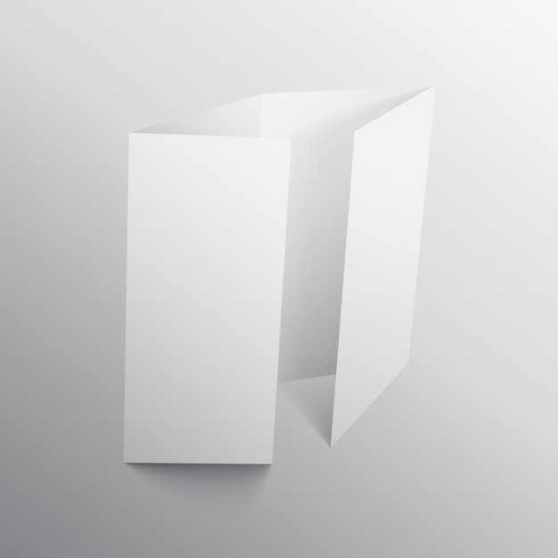 viervoudige brochure mockup ontwerp
