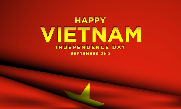 Disegno di sfondo del giorno dell'indipendenza del vietnam