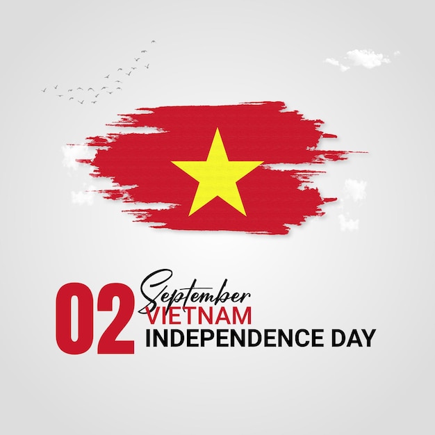 Vector vietnam independence day post design