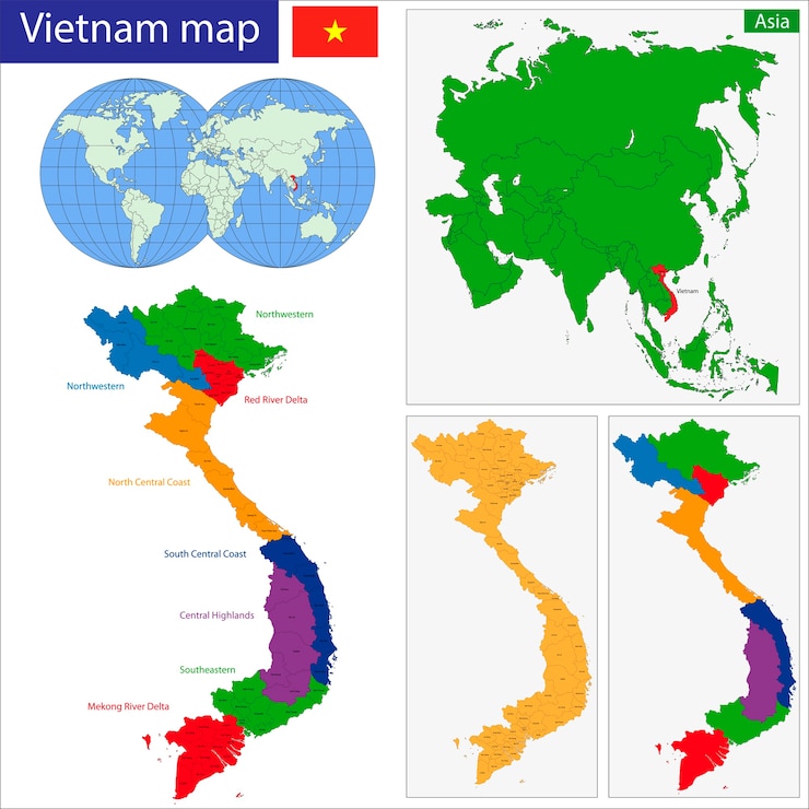 베트남지도