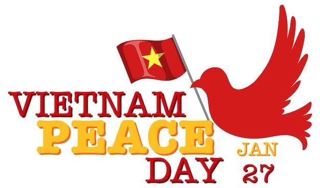 Vector vietnam peace day banner design