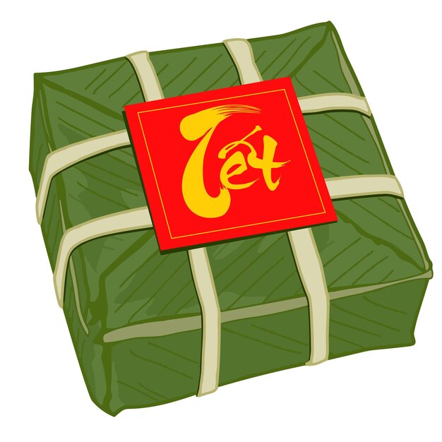 Vector vietnamese chung cake tet holiday