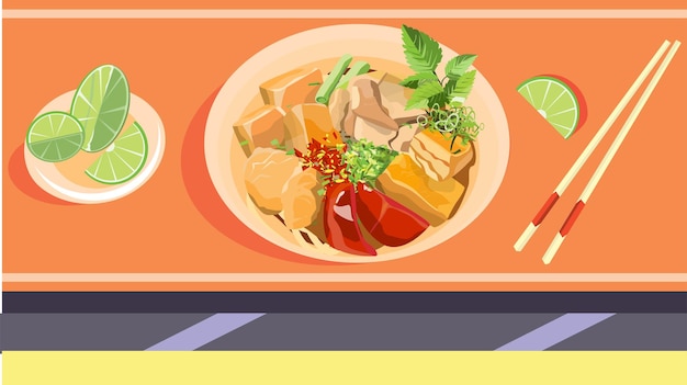 vietnamese food
banh da cua