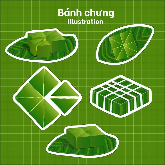 Nhìn vào bánh chưng vẽ, bạn sẽ hòa mình vào không gian Tết truyền thống cùng người thân. Hình ảnh được tô điểm bằng màu sắc tươi sáng, rực rỡ sẽ thôi thúc bạn muốn khám phá tác phẩm này thêm nữa.