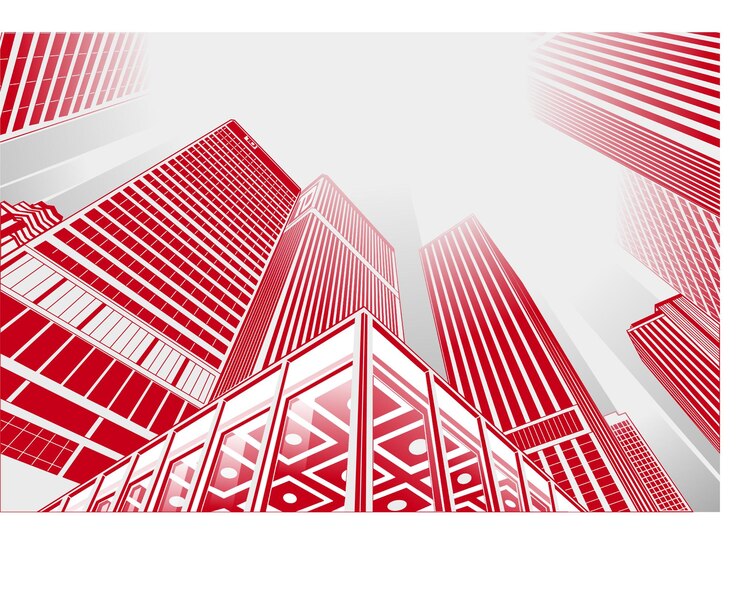 Vector view of city