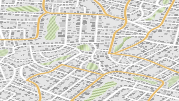 Vettore vista dall'alto degli edifici della mappa vista della città posizione di monitoraggio vista dall'alto della città sfondo astratto