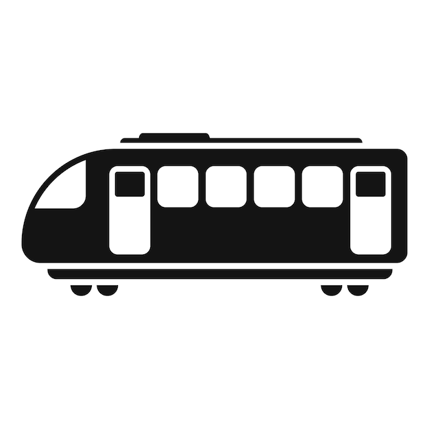 View modern tram icon simple vector High speed move