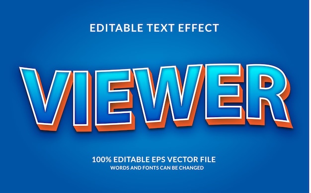 Viewer Text Effect