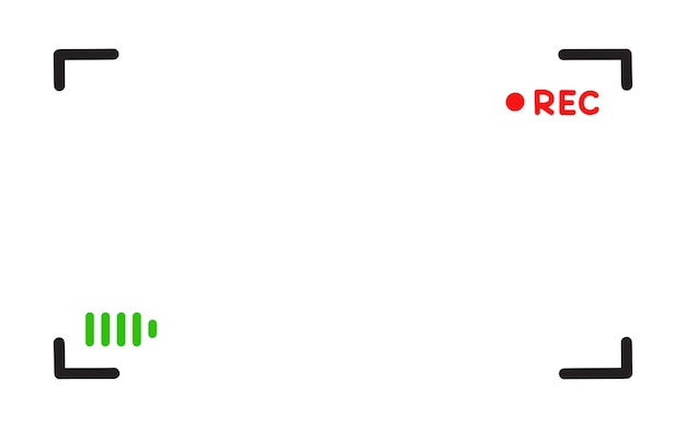 Vector viewfinder vector template doodle style