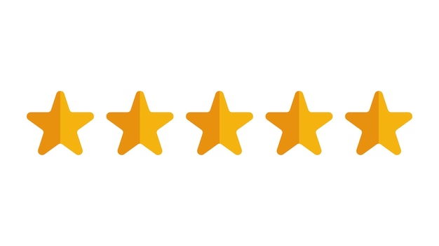 Vijf sterren Rating Rating Icon Star Sign Symbol Review App Toepassing Score