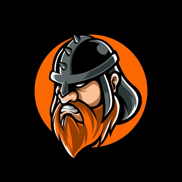 Viking e sport mascotte-logo