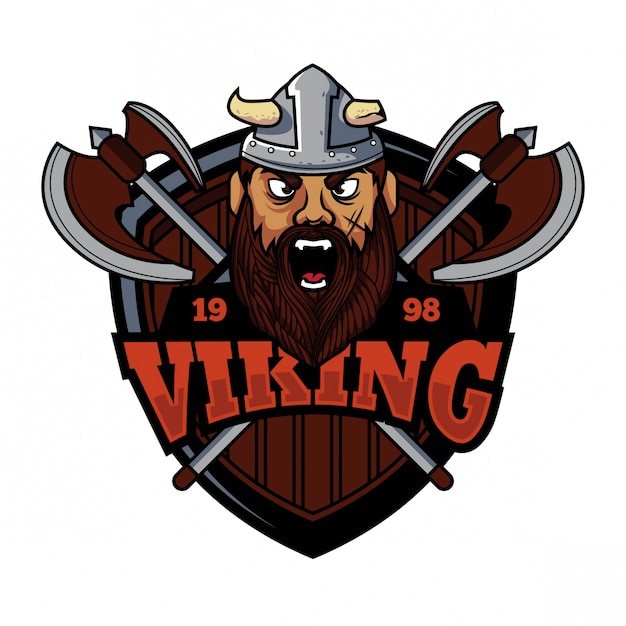 Design del logo in stile e-sport viking