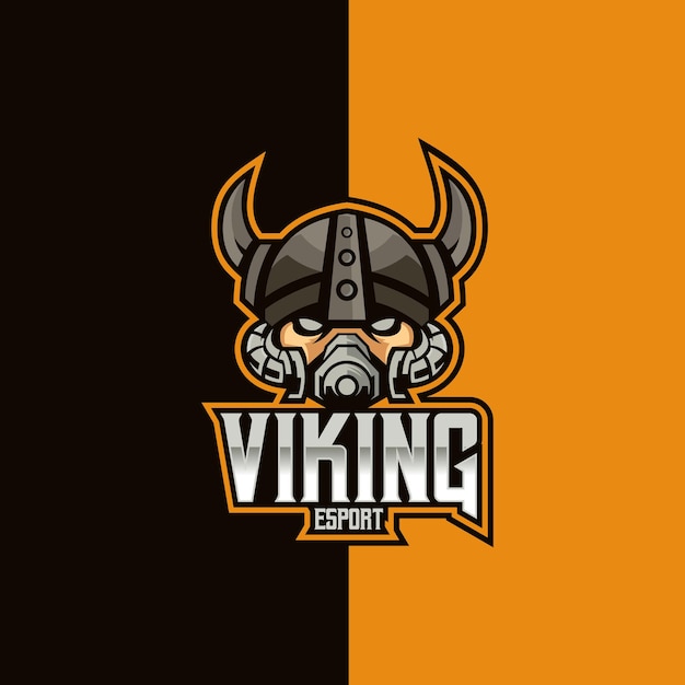 Vector viking esport and sport logo