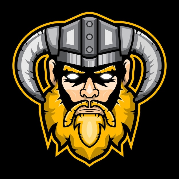 Viking Esports-logo vlakke afbeelding