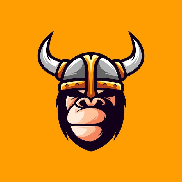 Viking Gorilla mascotte ontwerp