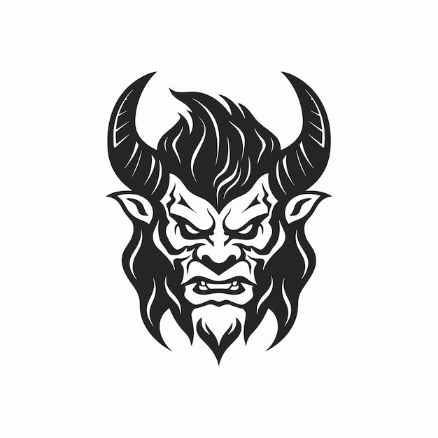 viking head logo silhouette