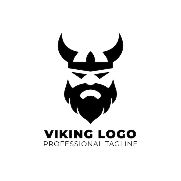 Vector viking head logo