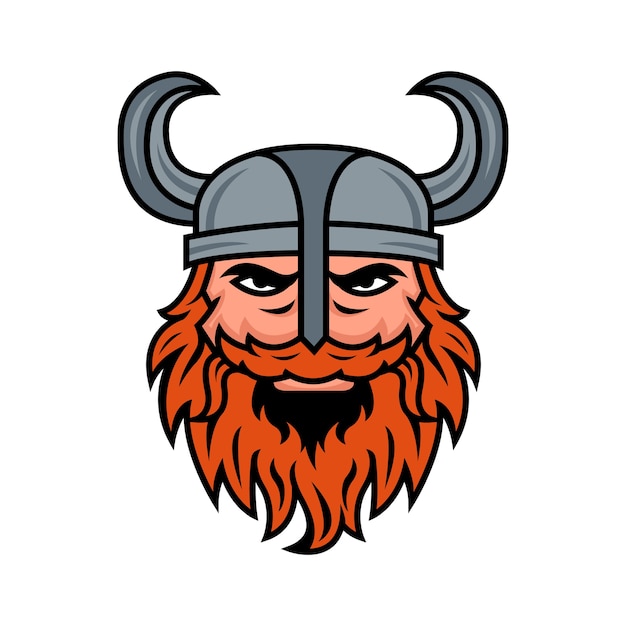 Viking head mascot