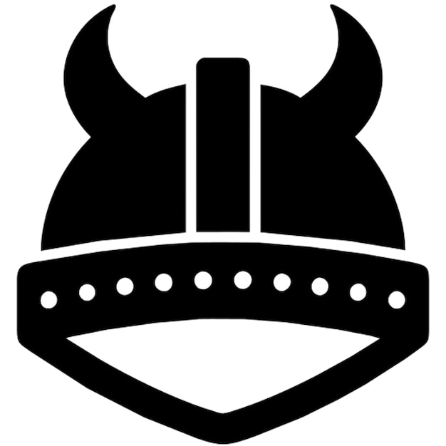 Vector viking helmet icon