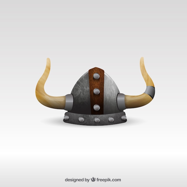 Vector viking helmet