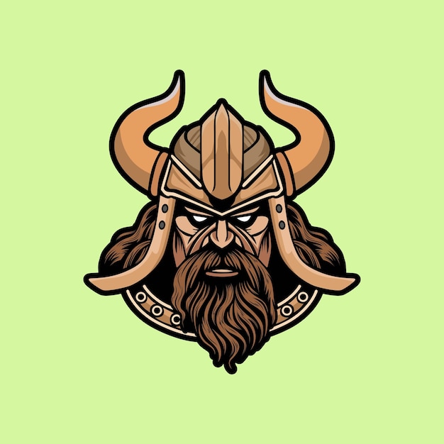 Viking hoofd buste krijger shirt ontwerp.