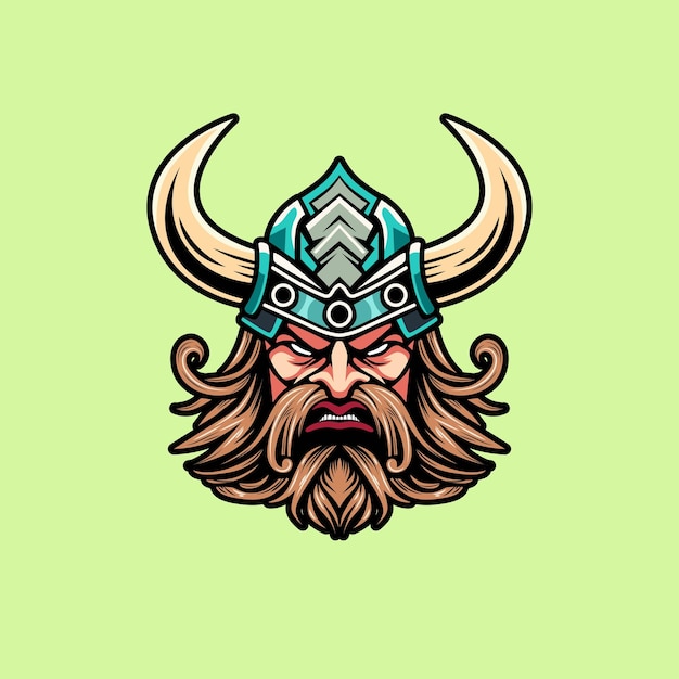 Viking hoofd buste krijger shirt ontwerp.