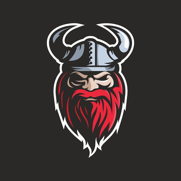 Viking hoofd illustratie vector